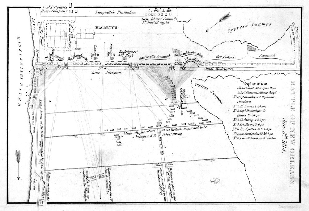 [Map of the Battle of New Orleans]