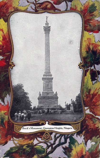 [Brock's Monument, Queenston Heights, Niagara Postcard]