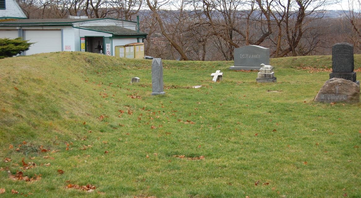 [Earthworks at Burlington Heights, Now in Hamilton Cemetery]