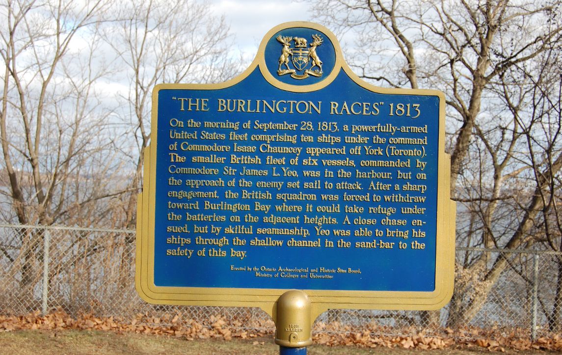 [Burlington Races Historic Plaque]