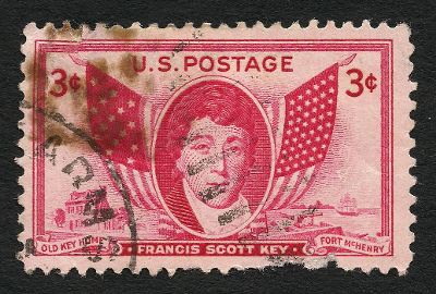 [Stamp featuring Francis Scott Key]