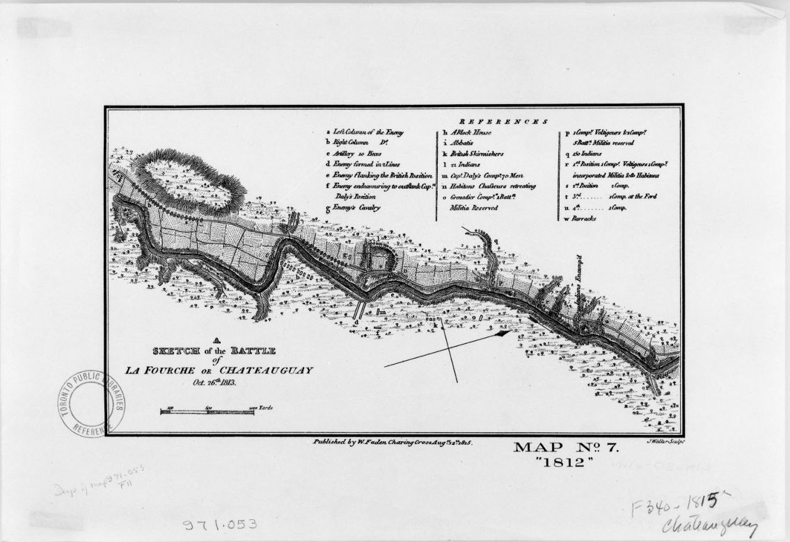 [A Sketch of the Battle of La Fourche or Chateauguay]