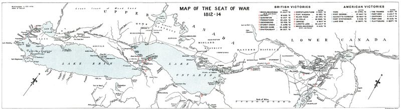 [Map of the Seat of War, 1812–1814]