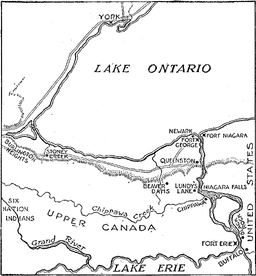 [Map of Niagara Frontier, 1812–1815]