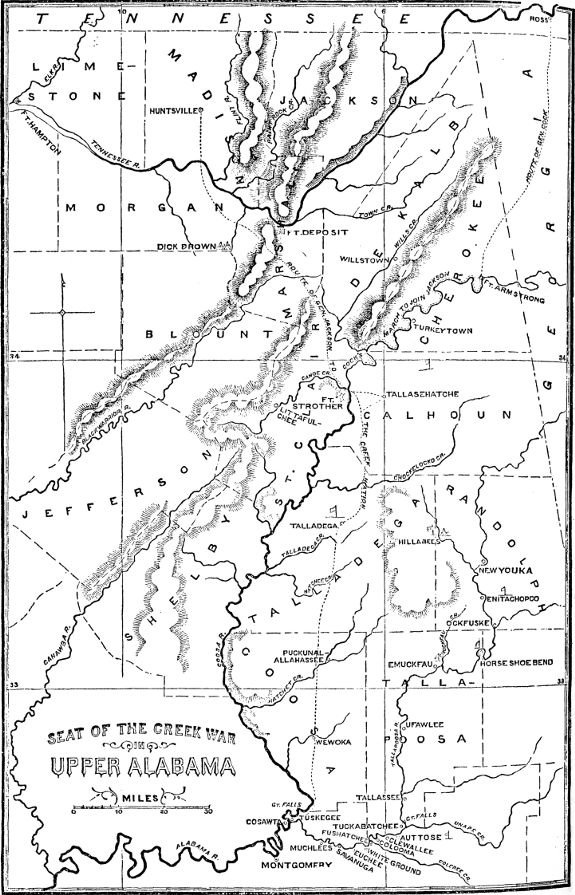 [Seat of the Creek War in Upper Alabama]