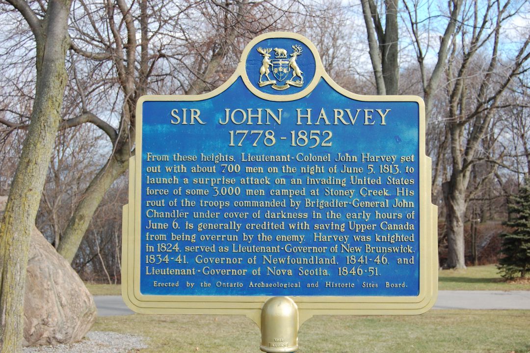[Sir John Harvey Memorial Plaque]