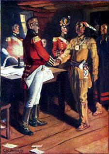 [Meeting of Brock and Tecumseh]