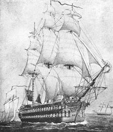 [Sir James Yeo's flagship, 1814]