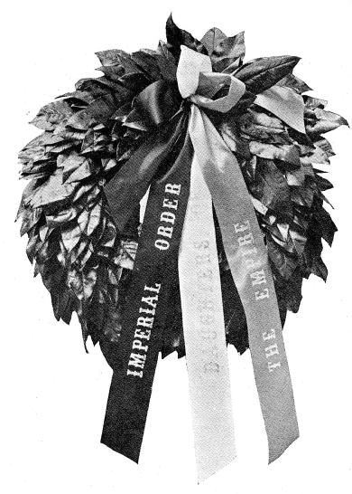 [Wreath placed on Brock's Monument, Queenston Heights, by the Imperial Order of the Daughters of the Empire.]